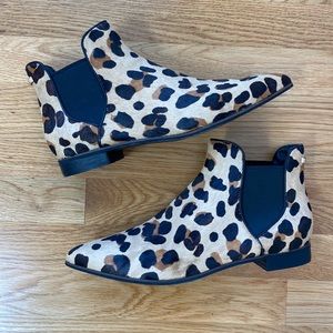 Cole Haan Leopard Print Chelsea Booties